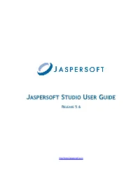 Jaspersoft Studio User Guide