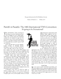 Psmith in Pseattle: the 18Th International TWS Convention It’S Going to Be Psensational!