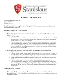 Standard Operating Procedures