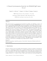 A Thread Synchronization Model for the PREEMPT RT Linux Kernel
