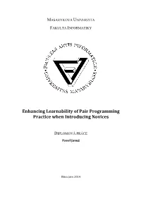 Enhancing Learnability of Pair Programming Practice When Introducing Novices