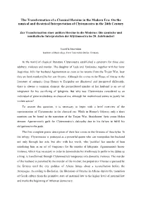 Isavella Stavridou, the Transformation of a Classical Hero…
