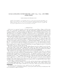 LOCAL LANGLANDS CONJECTURE for P-ADIC Gspin4, Gspin6, and THEIR INNER FORMS