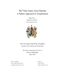 The Video Game Asset Pipeline a Pattern Approach to Visualization