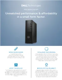 Unmatched Performance & Affordability in a Small Form Factor