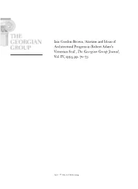 'Atavism and Ideas of Architectural Progress in Robert Adam's