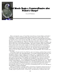 Did Meade Begin a Counteroffensive After Pickett's Charge?