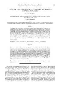 Overview and Current Status of Non-Native Termites (Isoptera) in Florida§
