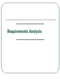 Requirements Analysis Software Requirements
