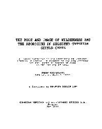 The Role and Image of Wilderness and the Aborigine in Selected Ontarian Shield Camps