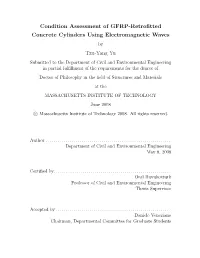 Condition Assessment of GFRP-Retrofitted Concrete