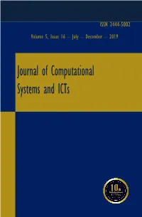Journal of Computational Systems and Icts