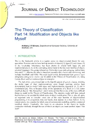 Modification and Objects Like Myself