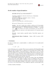 On the Number of Special Numbers