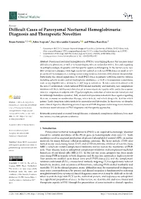 Difficult Cases of Paroxysmal Nocturnal Hemoglobinuria