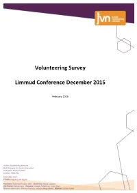 JVN Limmud Survey Results Final
