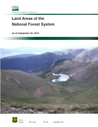 Land Areas of the National Forest System