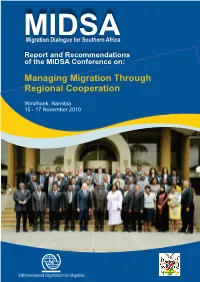 Managing Migration Through Regional Cooperation