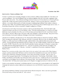 Newsletter June 2014 End of an Era: Thank You Bishop Tom! on June 21