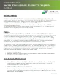 Program Overview Funding 2017-18 Program Participation