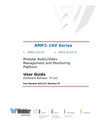 AMP2-16V Series User Guide