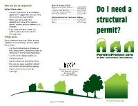 Do I Need a Structural Permit?