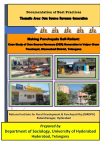 Making Panchayats Self-Reliant a Case Study of Own Source Revenue