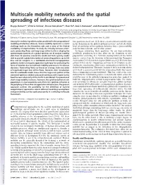 Multiscale Mobility Networks and the Spatial Spreading of Infectious Diseases