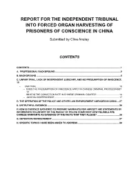 Clive Ansley Submission Report