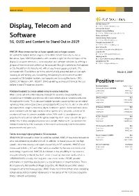 Display, Telecom and Software