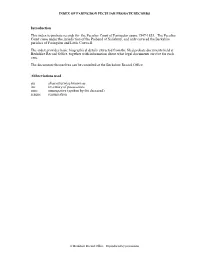 Index of Faringdon Peculiar Probate Records