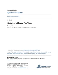 Introduction to Classical Field Theory