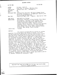 Kids Count in Indiana: 1994 Data Book