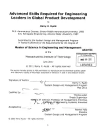 Advanced Skills Required for Engineering Leaders in Global Product Development by Harry H