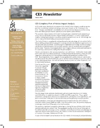 CES Newsletter Winter 2010