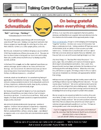 Gratitude Schmatitude