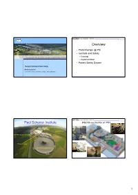 Overview Paul Scherrer Institute