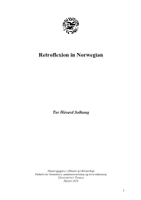Retroflexion in Norwegian