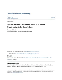 The Enduring Structure of Gender Discrimination in the Space Industry