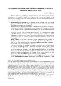 The Legendary Contribution of the Armenians in the History of Creating of the National Alphabets in the World