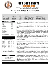 2019 Game Notes