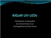 Algan UV-Leds