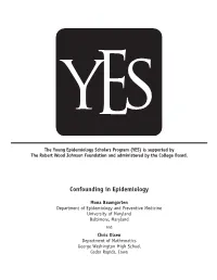 Confounding in Epidemiology