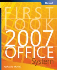 First Look 2007 Microsoft Office System Ebook