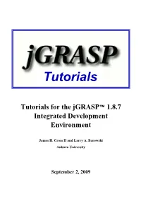Jgrasp Tutorials