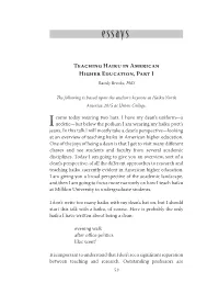 Teaching Haiku in American Higher Education, Part 1