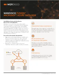 Wandisco Fusion® Microsoft Azure Data Box