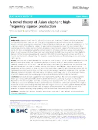 A Novel Theory of Asian Elephant High-Frequency Squeak Production