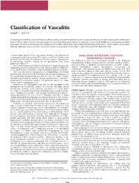 Classification of Vasculitis Joseph L