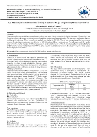 GC-MS Analysis and Antimicrobial Activity of Sudanese Khaya Senegalensis (Meliaceae) Fixed Oil